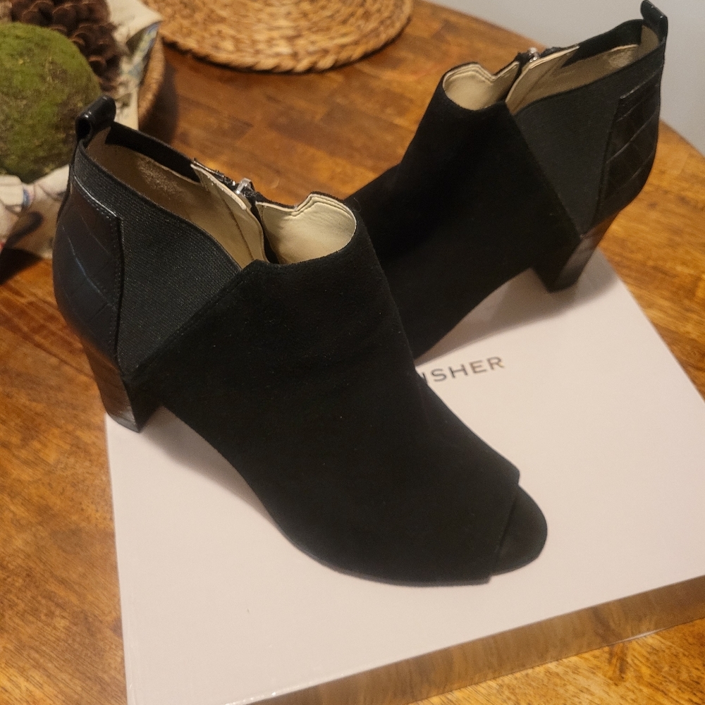 Marc Fisher peep toe booties